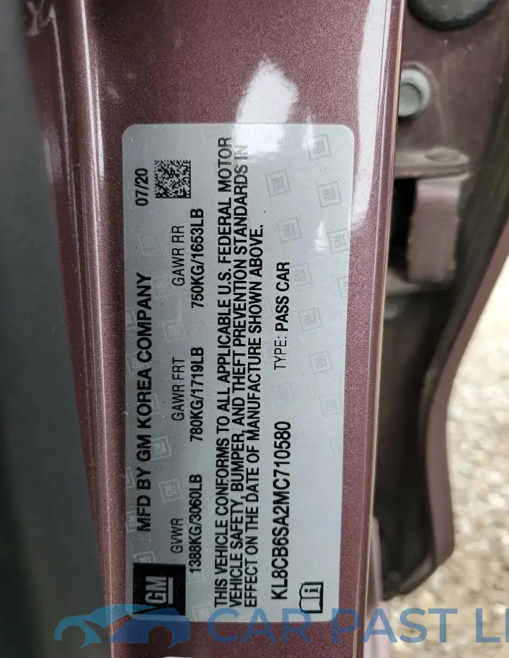 KL8CB6SA2MC710580# 12