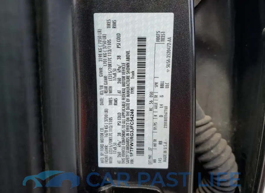 1FTFW1RG3JFC54248# 13