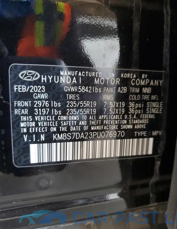 KM8S7DA23PU076970# 12