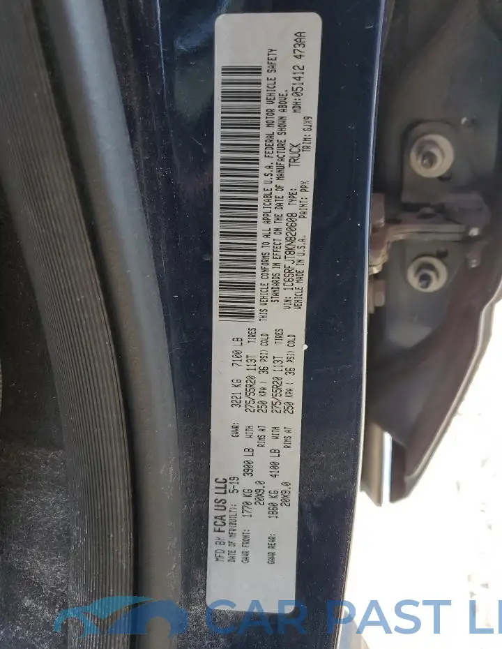 1C6SRFJT8KN820608# 12