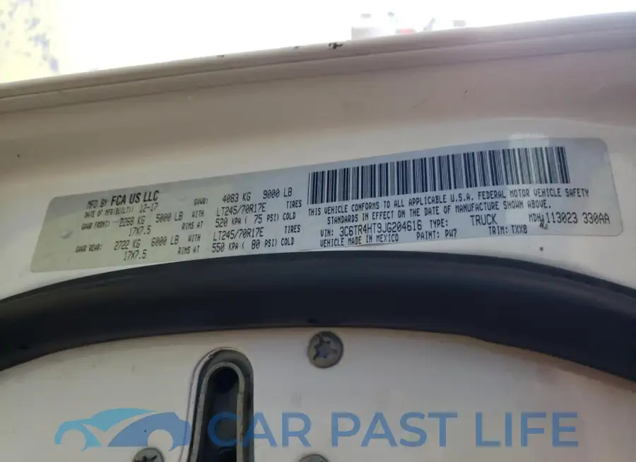 3C6TR4HT9JG204616# 12
