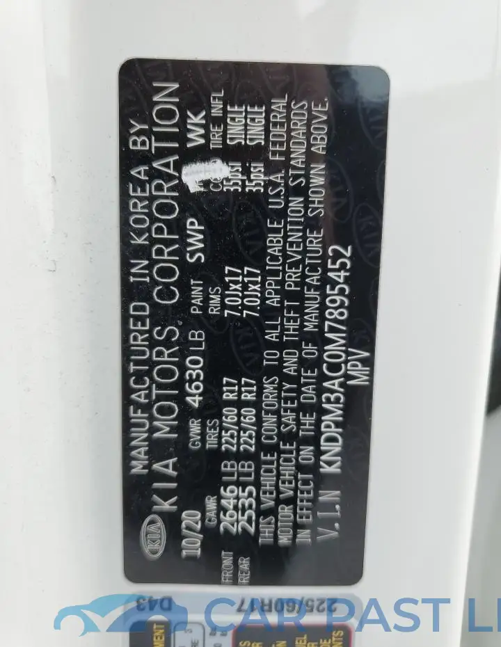 KNDPM3AC0M7895452# 13