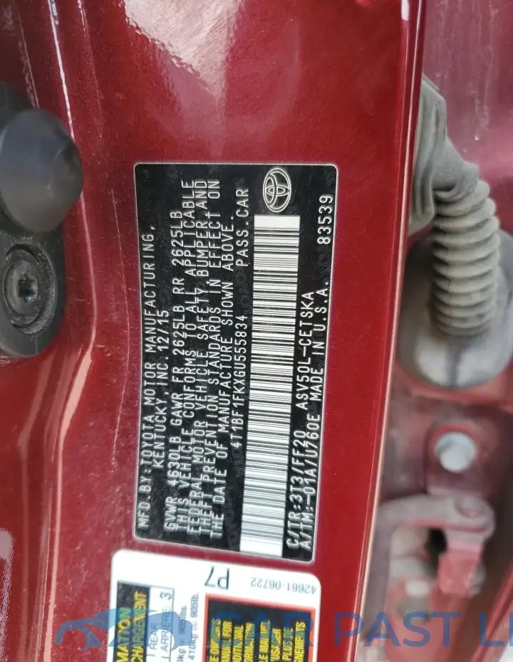 4T1BF1FKXGU555834# 12