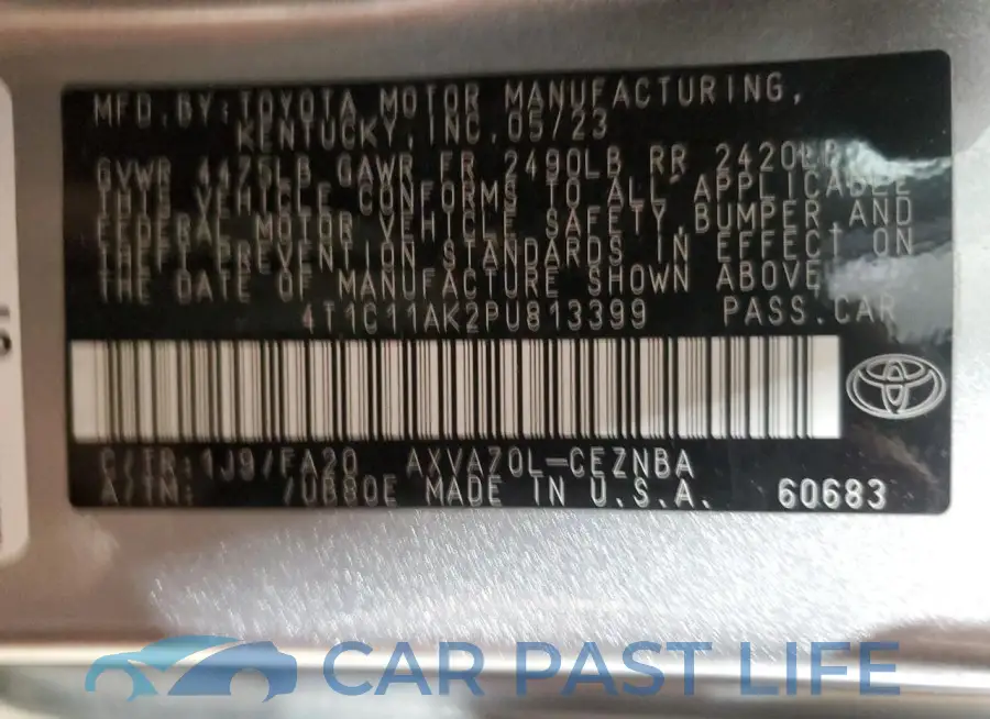 4T1C11AK2PU813399# 12
