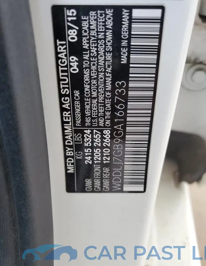 WDDLJ7GB9GA166733# 12