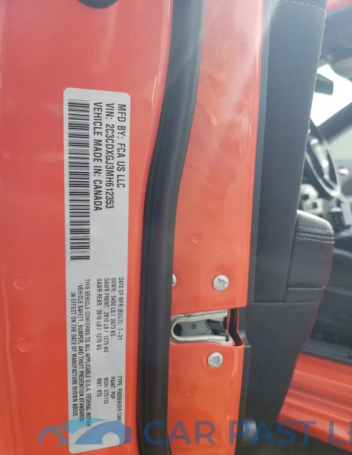 2C3CDXGJ3MH612353# 12