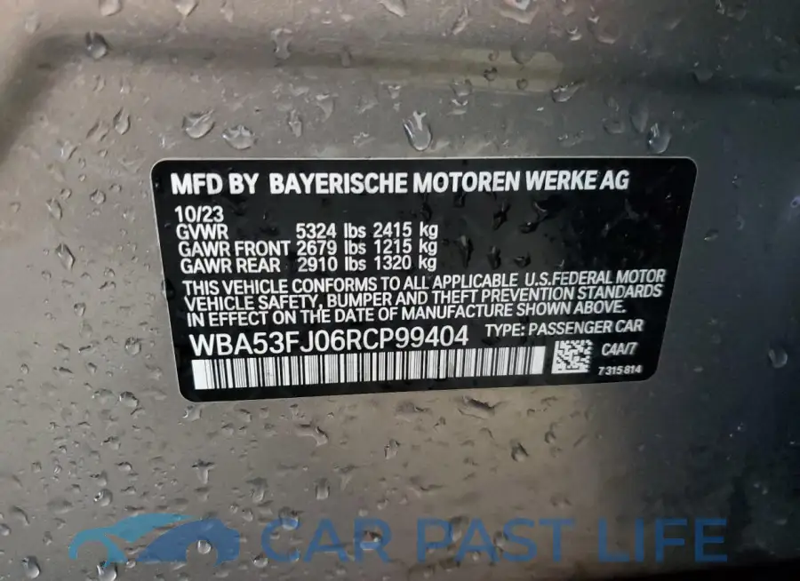 WBA53FJ06RCP99404# 12