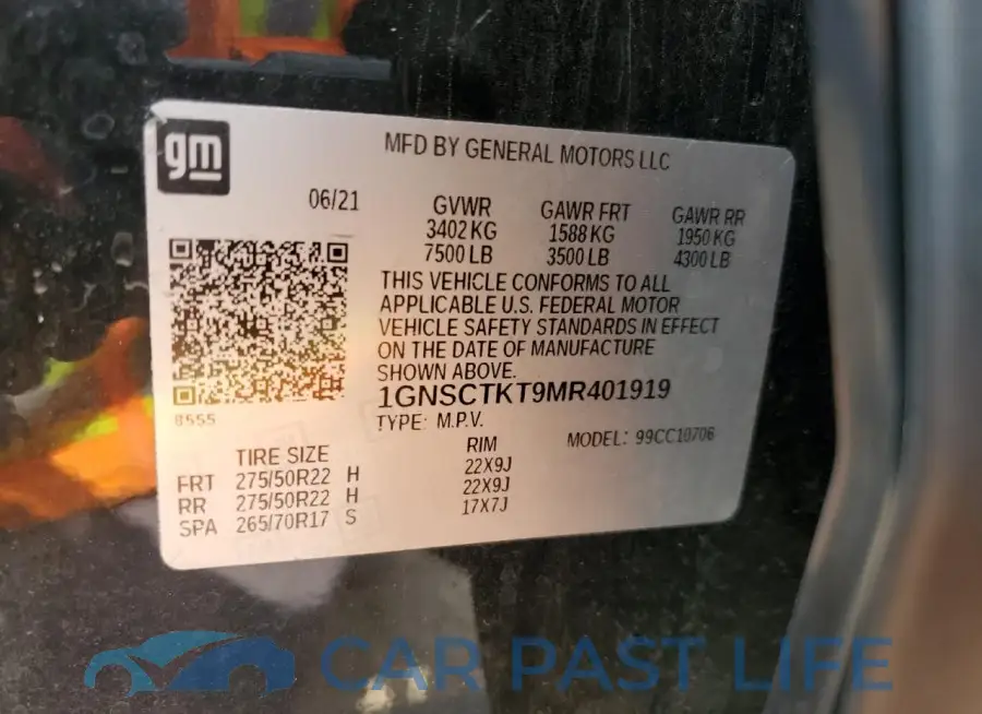 1GNSCTKT9MR401919# 13