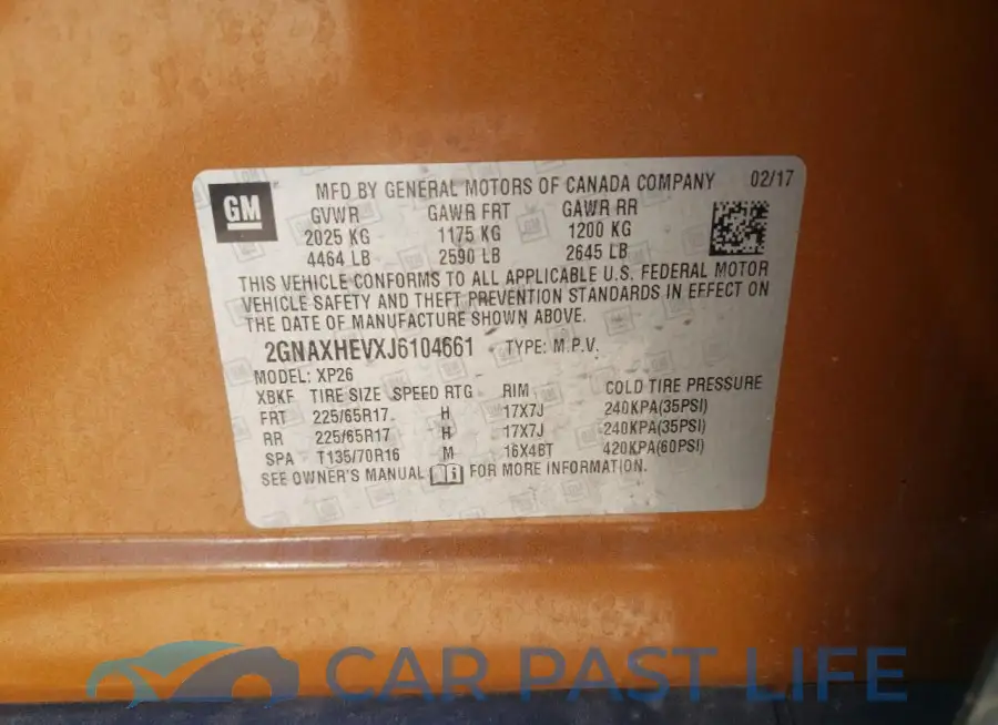 2GNAXHEVXJ6104661# 13