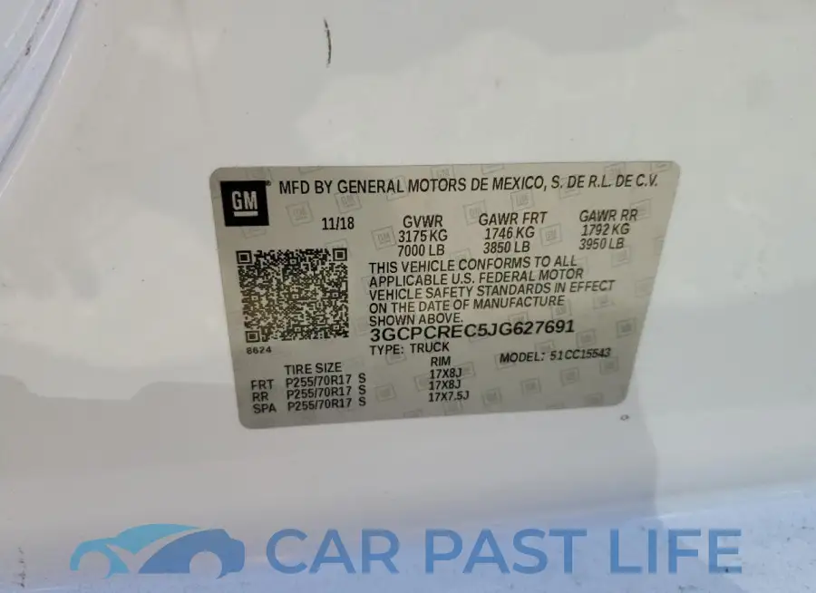 3GCPCREC5JG627691# 12