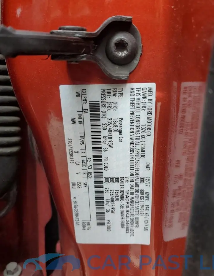 1FADP3L9XJL246603# 12
