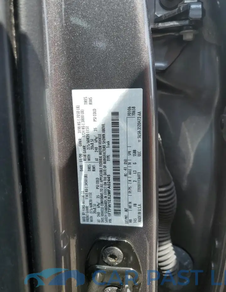 1FTFW1E82MFA02445# 12