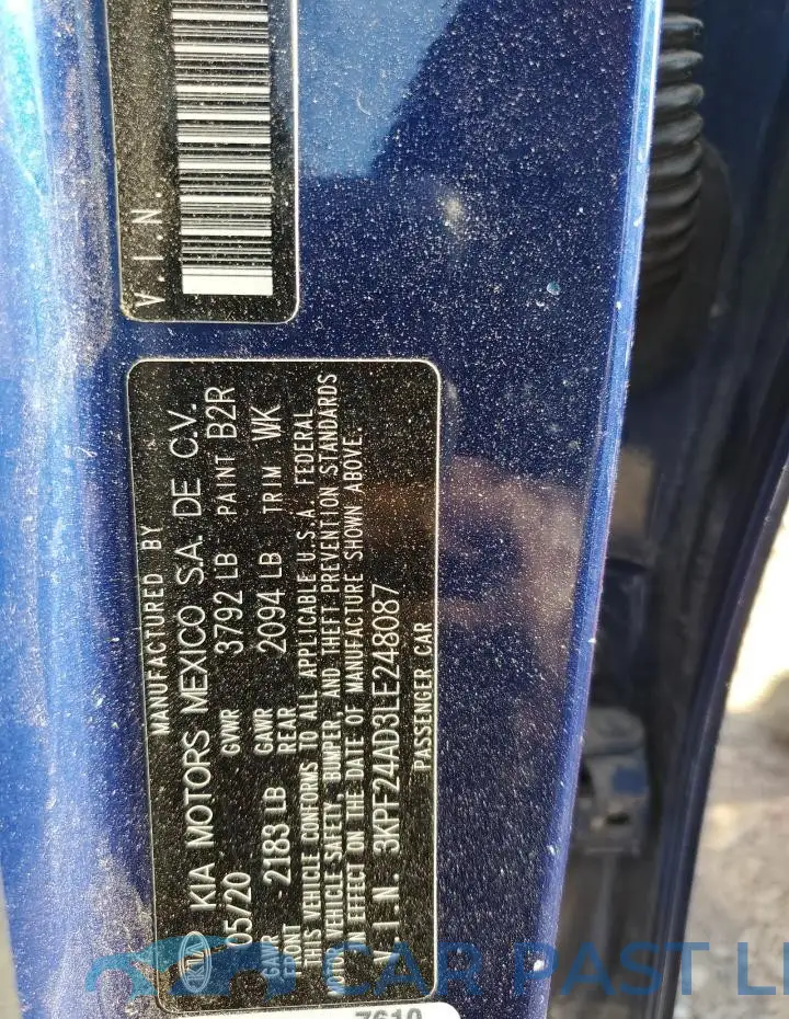3KPF24AD3LE248087# 12