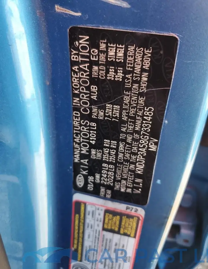 KNDJP3A58G7397289# 13