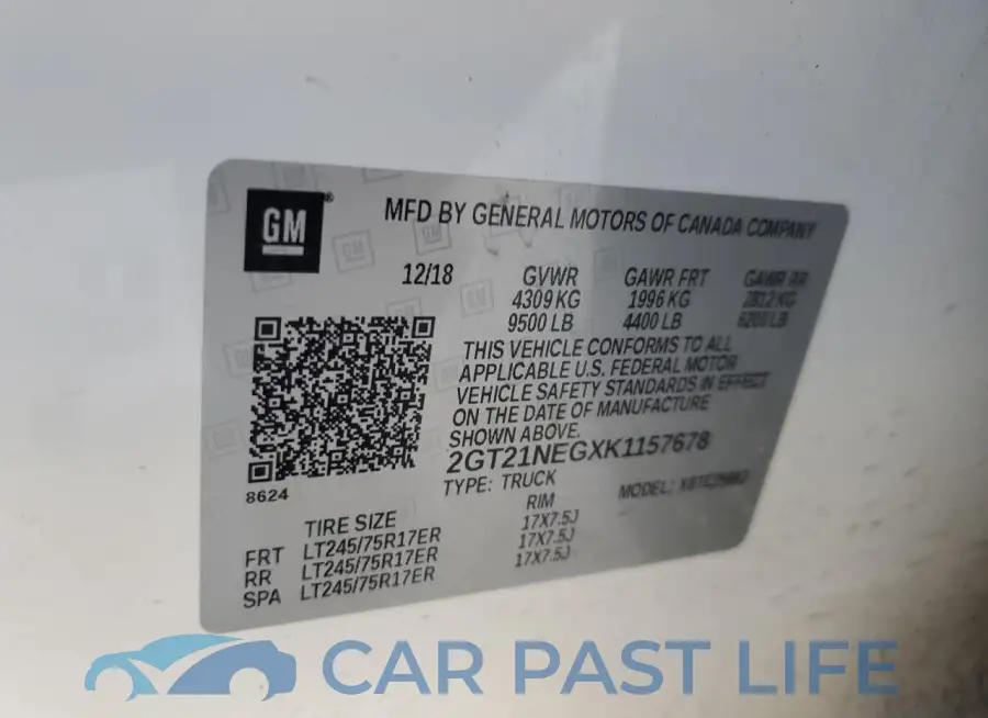 2GT21NEGXK1157678# 12