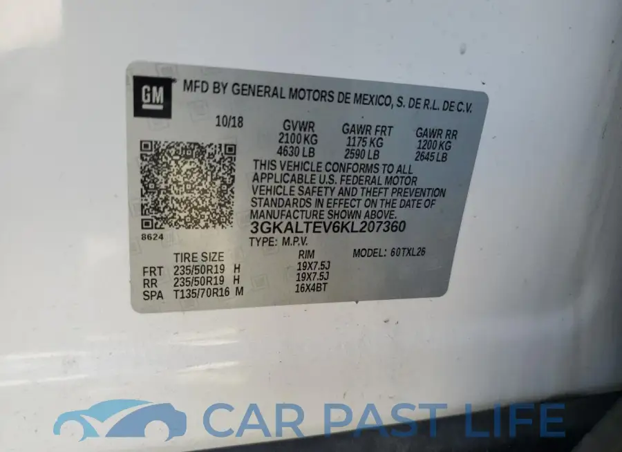 3GKALTEV6KL207360# 13