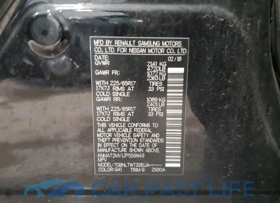 KNMAT2MV1JP559949# 13