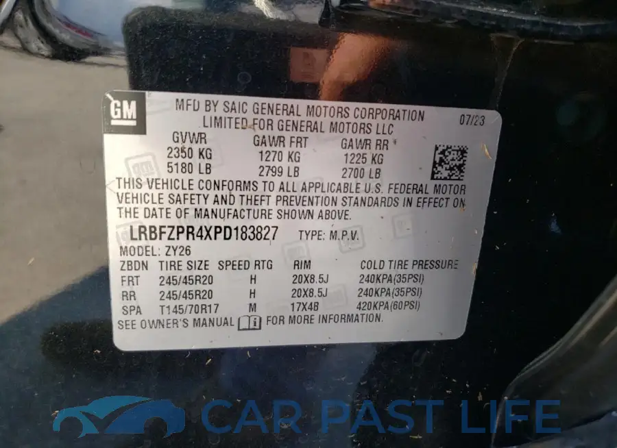 LRBFZPR4XPD183827# 13
