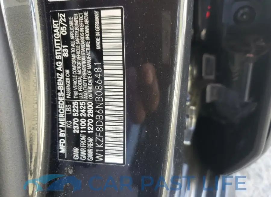 W1KZF8DB6NB086481# 12