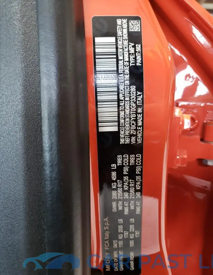 ZFBCFYBT0GP330280# 13