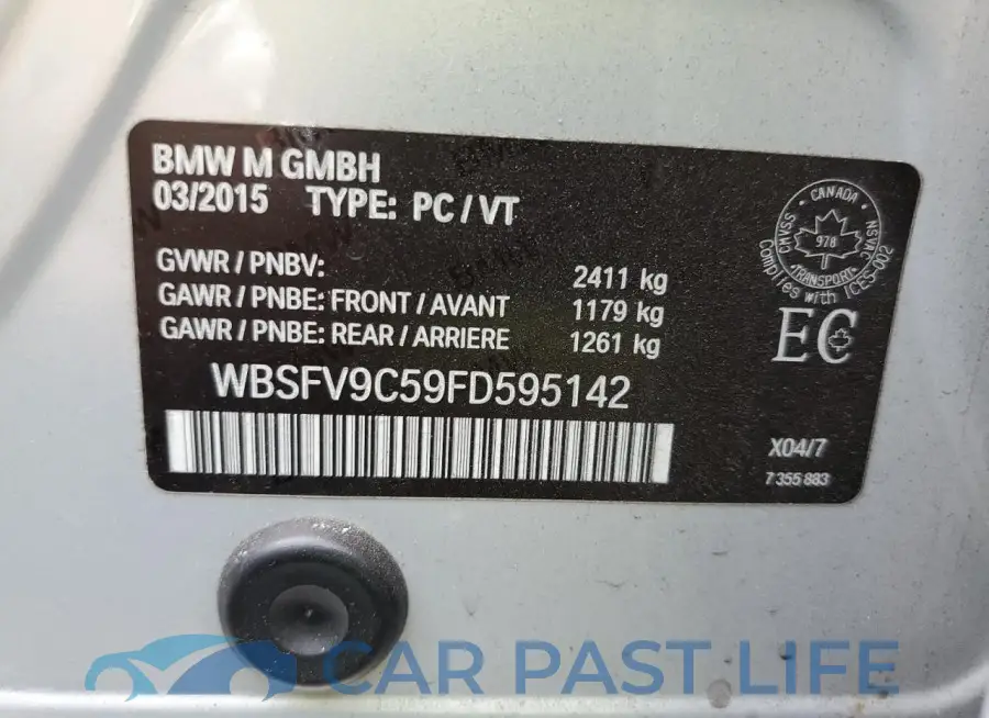 WBSFV9C59FD595142# 12