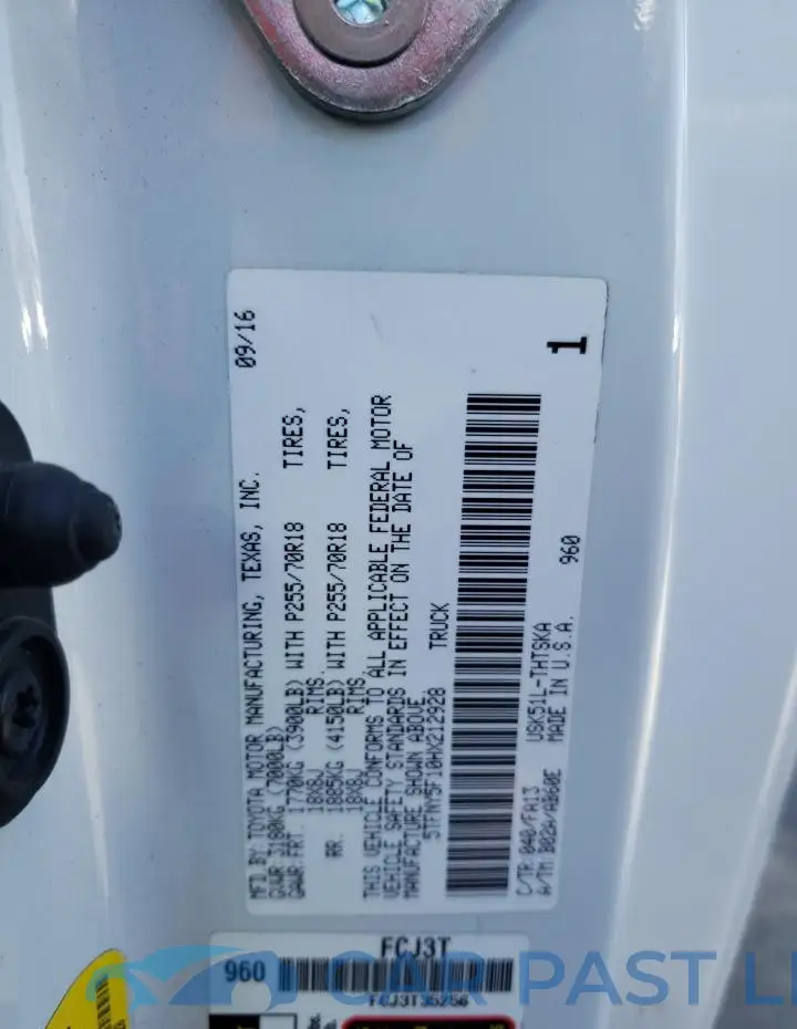 5TFNY5F10HX212928# 12