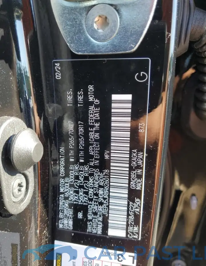 JTEPU5JR8R6260178# 13