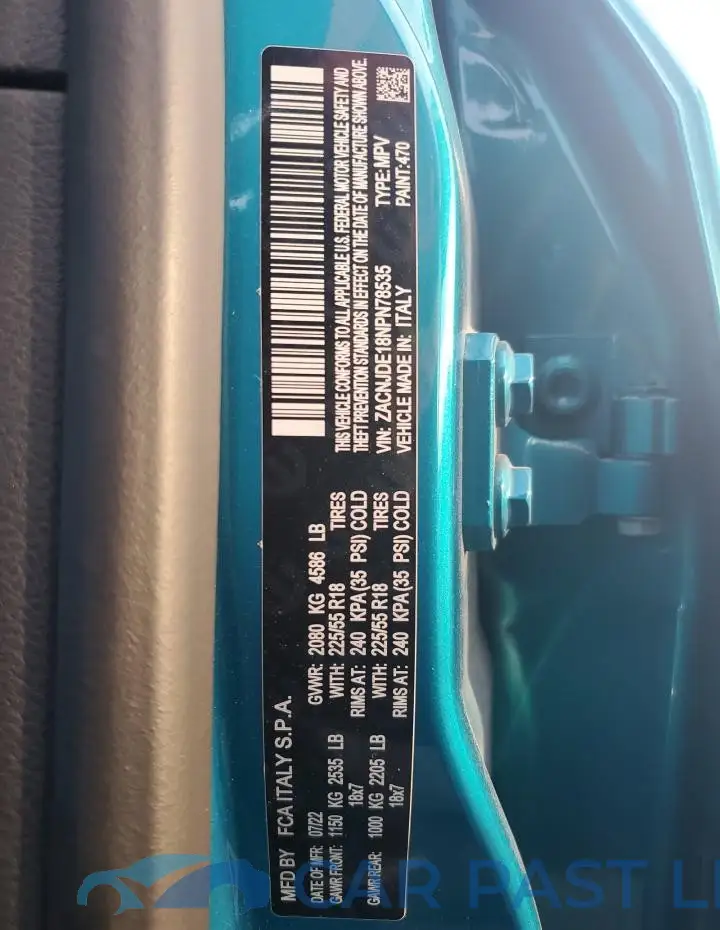 ZACNJDE18NPN78535# 13