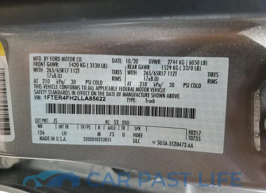1FTER4FH2LLA85622# 12