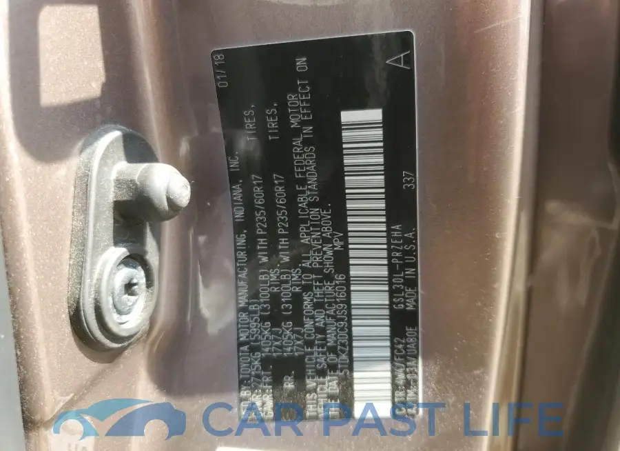 5TDKZ3DC9JS916016# 14