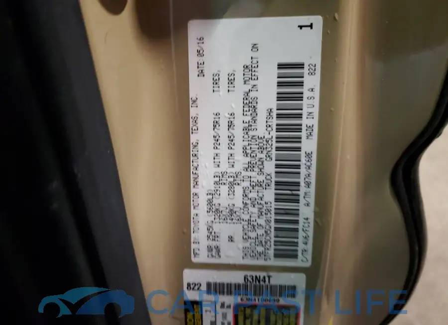5TFRZ5CN5GX015015# 12
