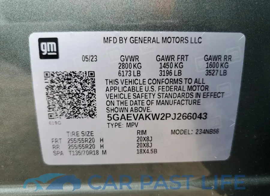 5GAEVAKW2PJ266043# 14