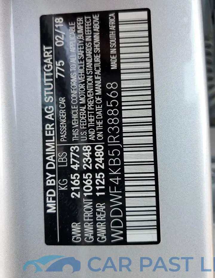 WDDWF4KB5JR388568# 12