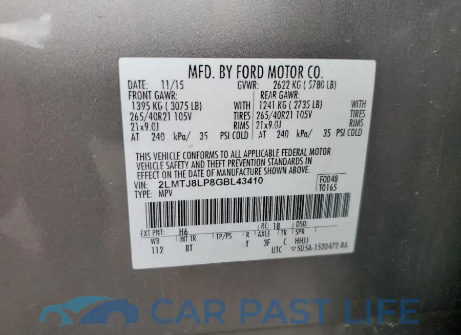 2LMTJ8LP8GBL43410# 13