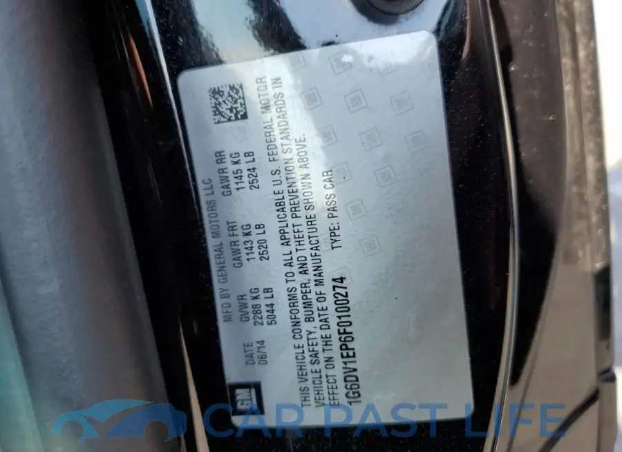 1G6DV1EP6F0100274# 12