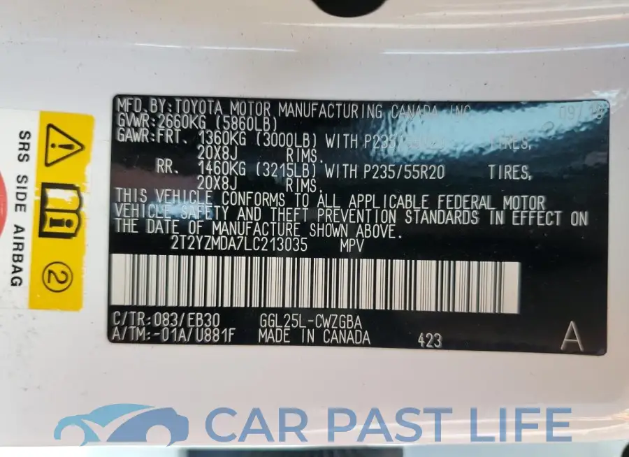 2T2YZMDA7LC213035# 13