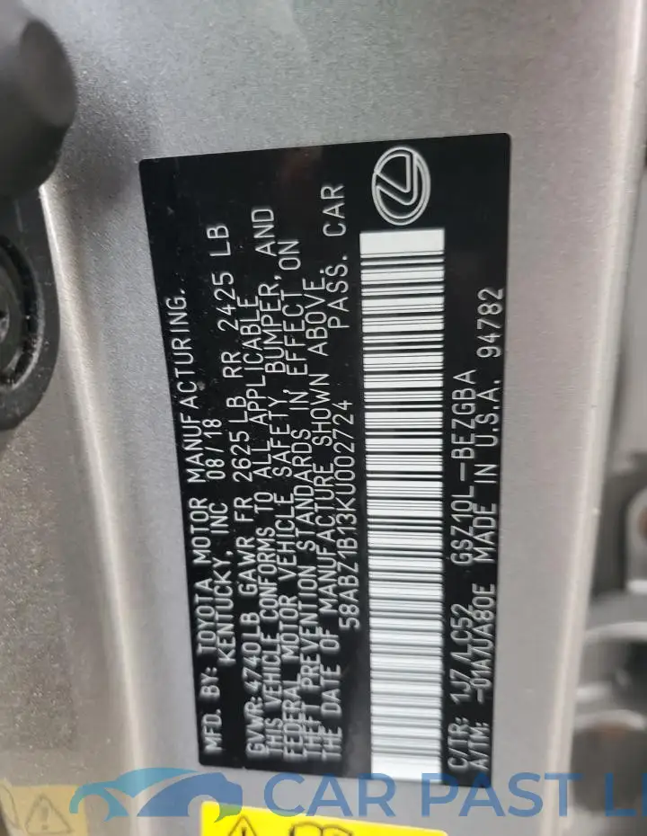 58ABZ1B13KU002724# 12