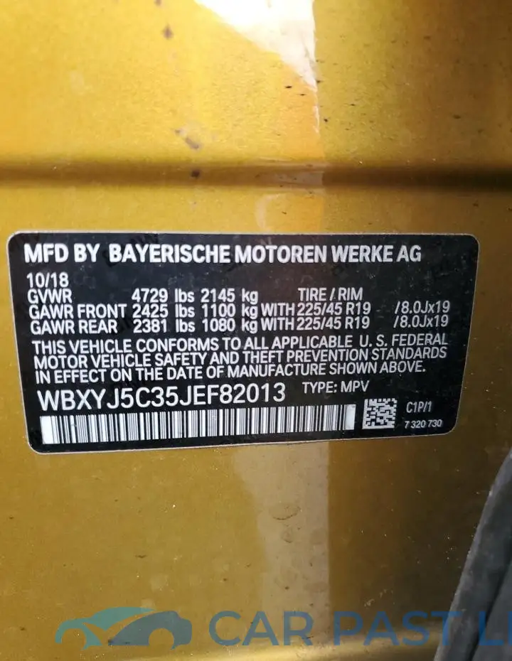 WBXYJ5C35JEF82013# 14