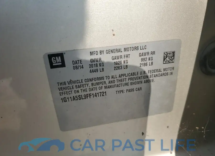 1G11A5SL9FF141721# 12