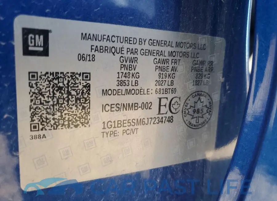 1G1BE5SM6J7234748# 12