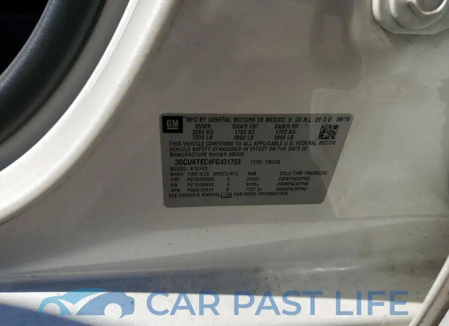 3GCUKTEC4FG431753# 12