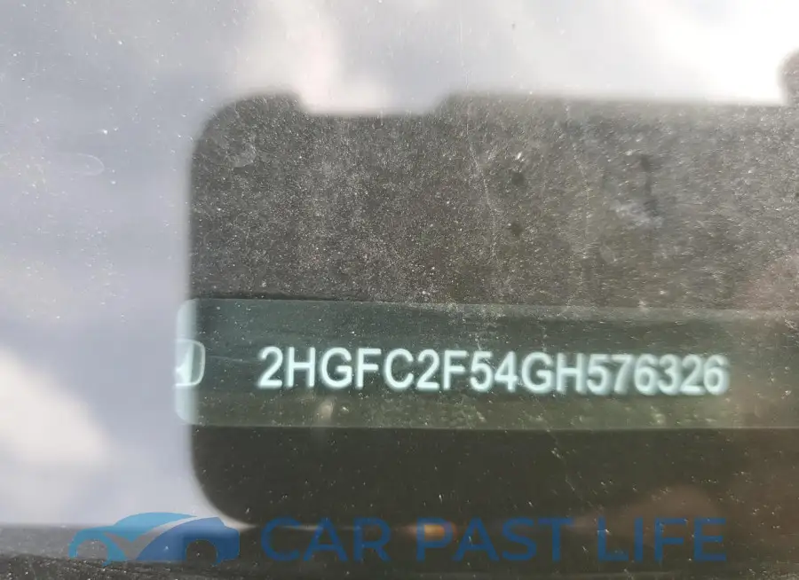 2HGFC2F54GH576326# 12