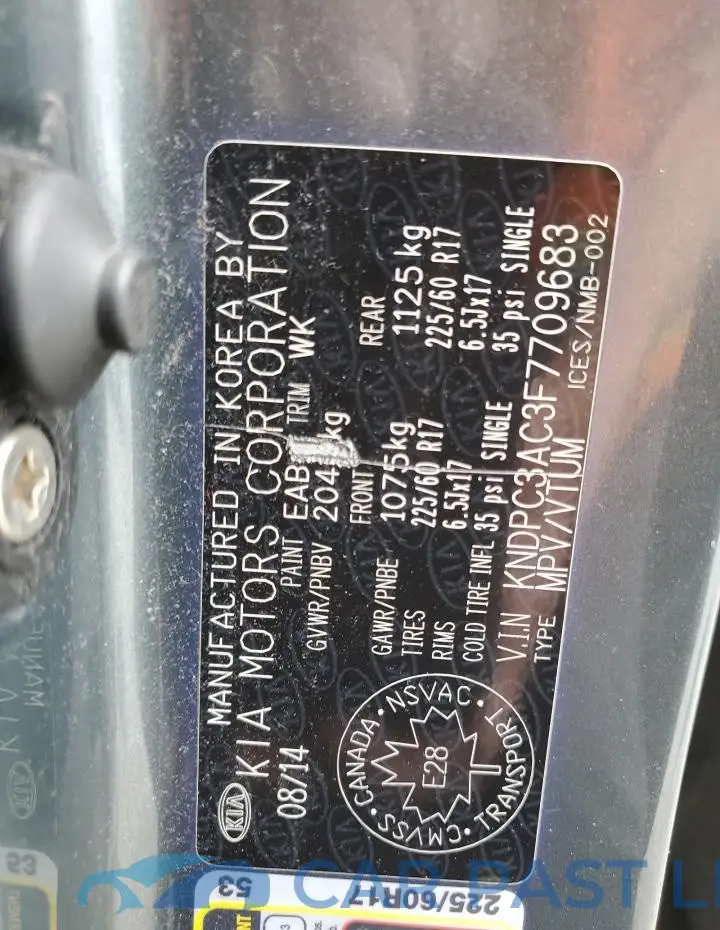 KNDPC3AC3F7709683# 13