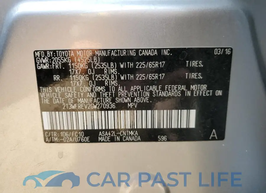 2T3WFREV2GW270936# 13