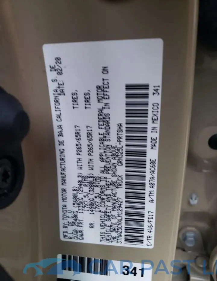 3TMAZ5CNXLM129427# 12