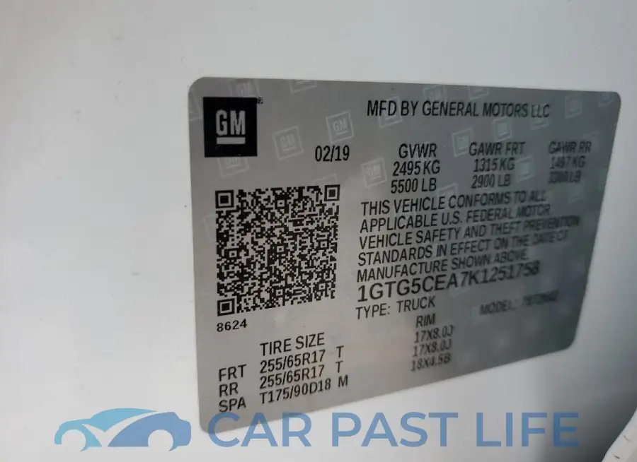 1GTG5CEA7K1251758# 12