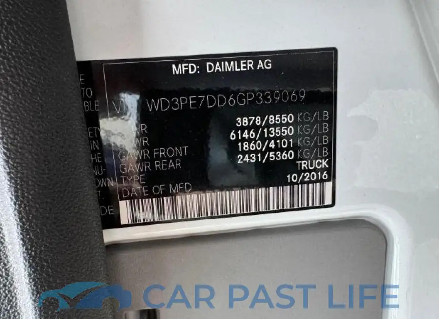 WD3PE7DD6GP339069# 10