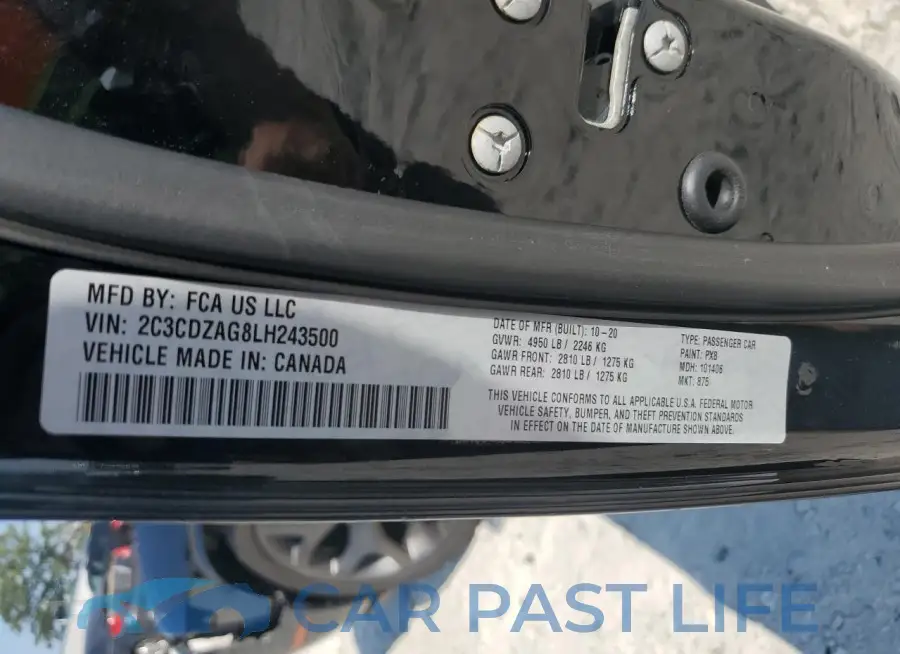 2C3CDZAG8LH243500# 12