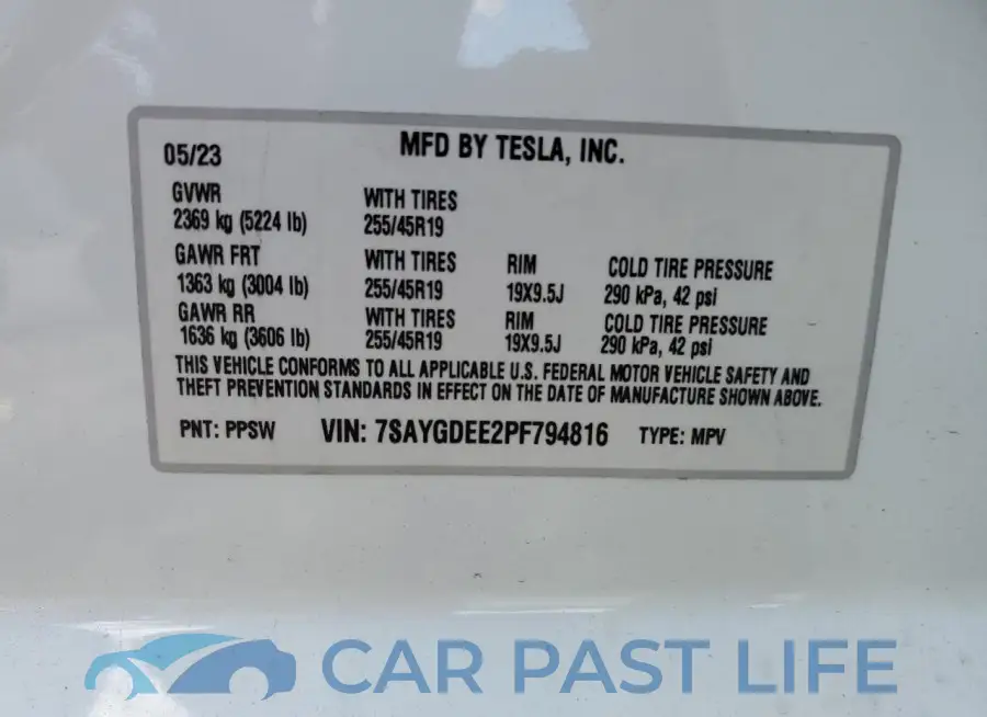 7SAYGDEE2PF794816# 13