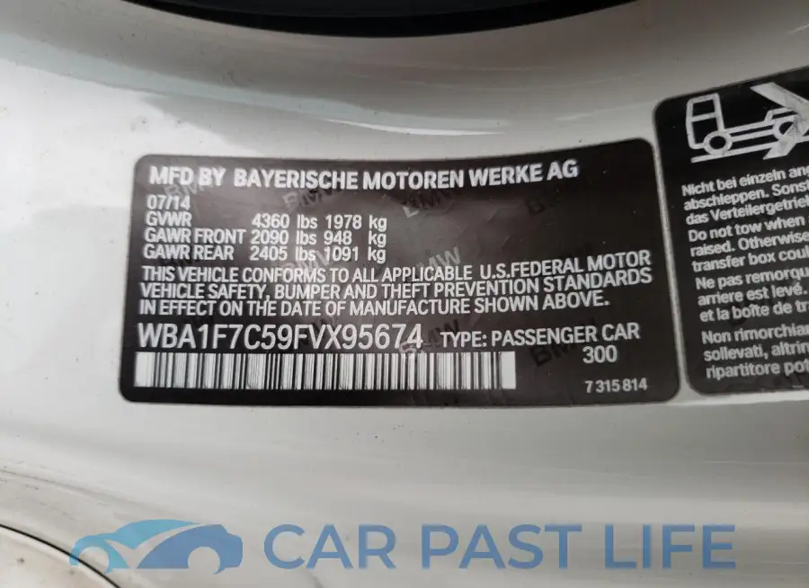 WBA1F7C59FVX95674# 13